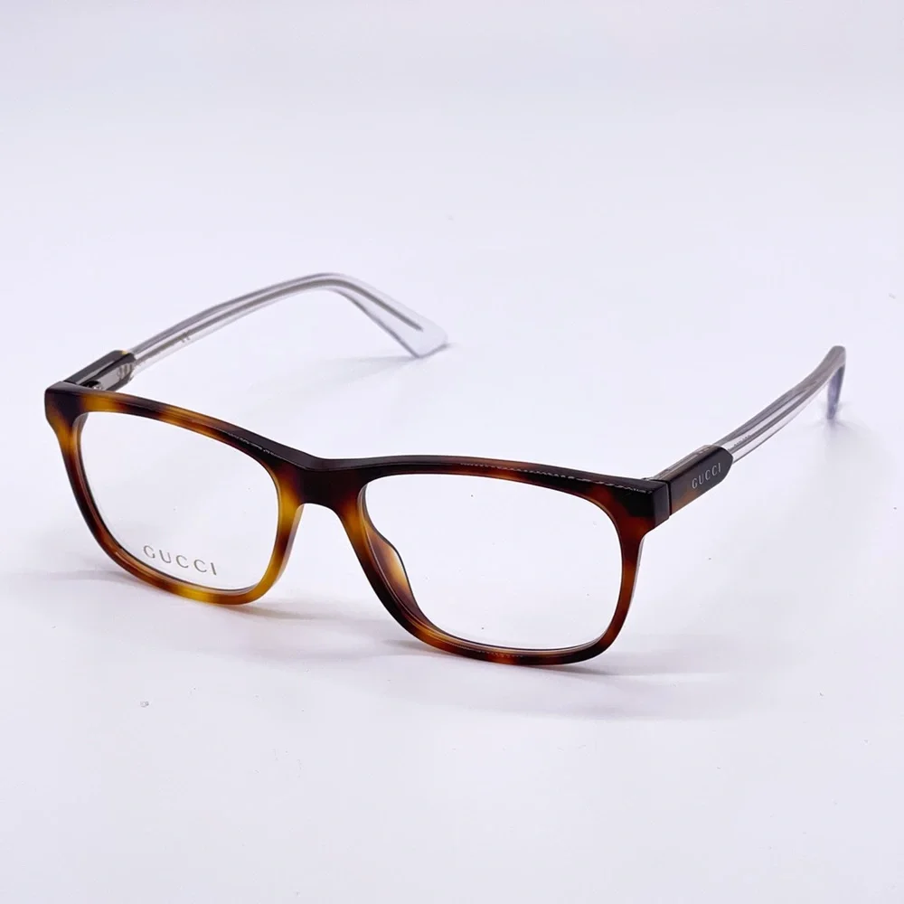 NEW GUCCI GG0490O 003 EYEGLASSES GUCCI GG04900 HAVANA CLEAR - Picture 3 of 11